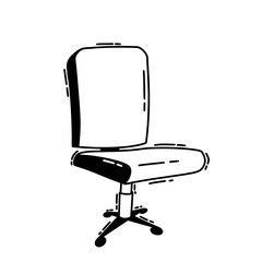 black office chair