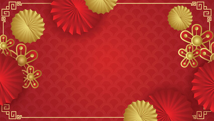 Chinese New Year Gradient Vector Background for Background Invitation