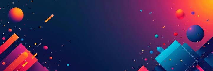 Modern abstract design with colorful geometric elements, background, pattern