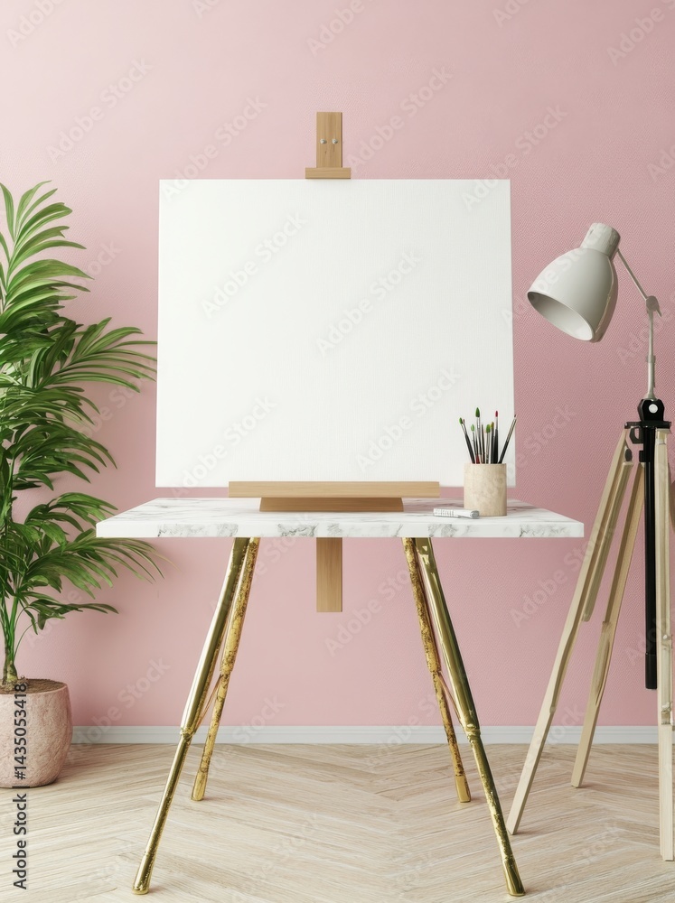 Aufkleber a room serves as the backdrop for a close-up concept poster, created using 3d rendering methods