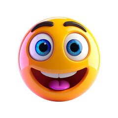 Naklejka premium Joyful 3D Emoji