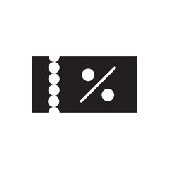 discount coupon glyph