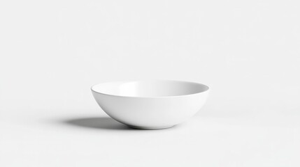 Empty white ceramic bowl (1)