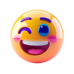 Fototapeta premium Winking Smiley Face