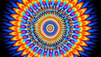 Vibrant Mandala: A Symphony of Colors
