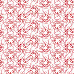 Fototapeta premium a simple flowers vector pattern