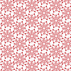 a simple flowers vector pattern