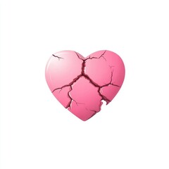 Broken heart graphic design