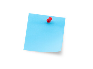 Pinned blue sticky note sticker
