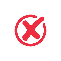 Obraz premium red cross mark