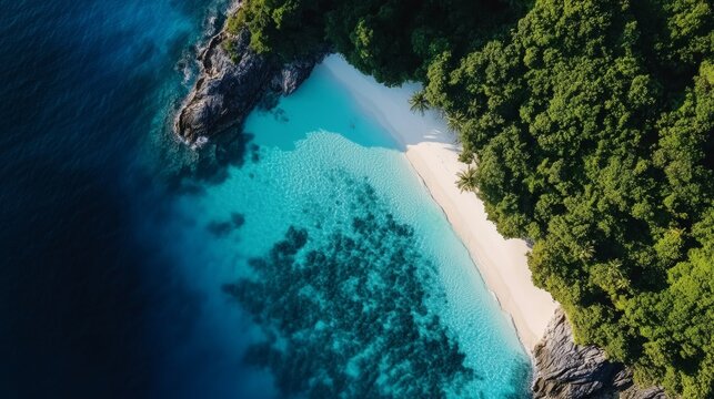 Breathtaking aerial view of tropical beach paradise maldives nature photography serenity landscape travel inspiration