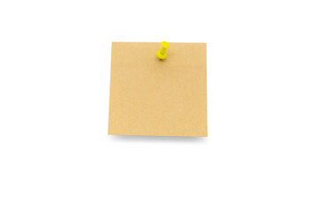 Pinned brown sticky note sticker