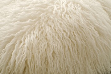 Close-up of Soft, Fluffy White Fur