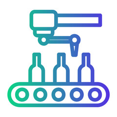 Obraz premium industry Line Gradient Icon
