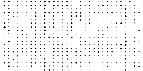 Abstract geometric pattern with small and large rhombuses. Design element for web banners, posters, cards, wallpapers, backdrops, panels Black and white color Vector illustration eps10