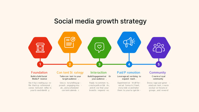 Social Media Growth Strategy Infographic