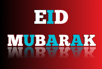 eid mubarak text effect vector image eid mubarak logo vector design
