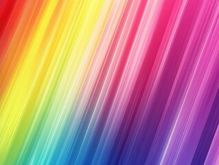 Obraz premium A vibrant diagonal spectrum of colorful lines.