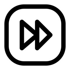 forward button line icon