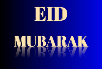 eid mubarak text effect vector design eid mubarak logo vector background design illustration