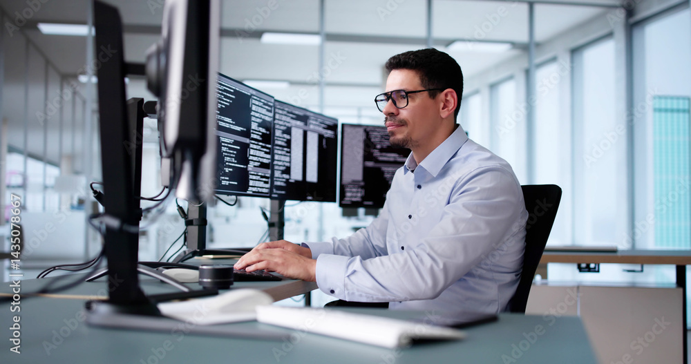 Poster Software Programmer Or Coder Man