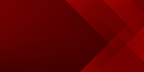 Obraz premium Abstract simple dark red gradient illustration background with 3d look overlap square with shadow and line pattern. Cool design and luxury. Eps10 vector