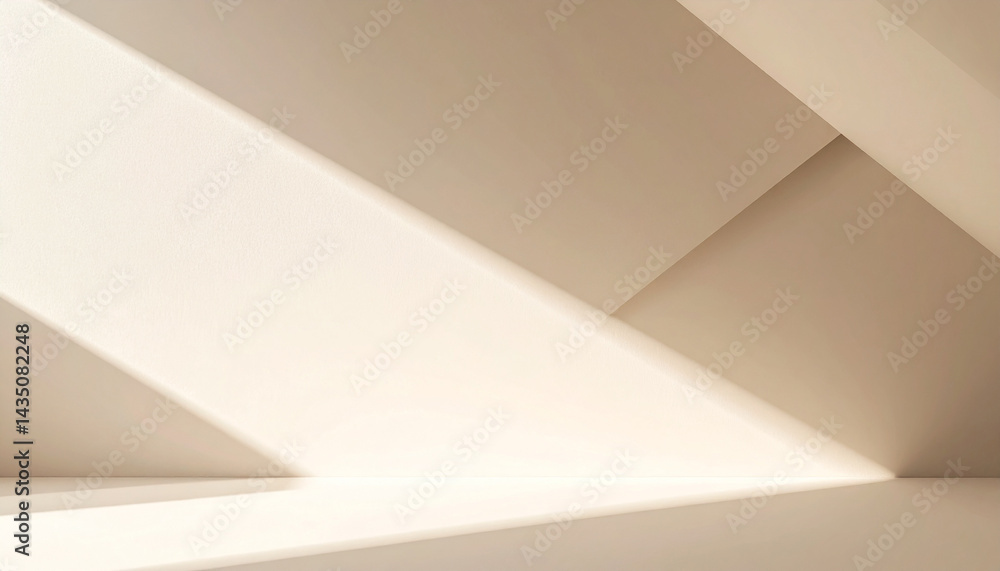 Poster 3d background products display brown scene with platform. background vector 3d rendering with podium