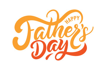 Happy Father's Day Typography Art Design for Celebration of Dad