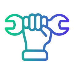 predictive Line Gradient Icon