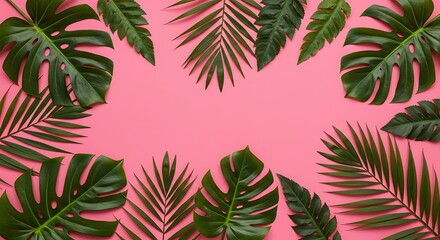 Pink Paradise Frame AI Generated