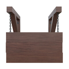 Signboard, 3d illustration isolated on white background