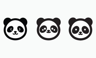 Modern Minimalist Panda Logo Design