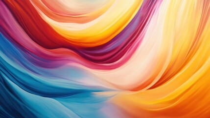 Obraz premium Vibrant abstract waves of color