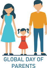 Global Day of Parents Vector Design