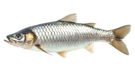 fresh fish. showcasing its shiny scales and streamlined body. typically used in culinary contexts its natural coloration and detailed features highlight its aquatic nature. making it suitable for educ