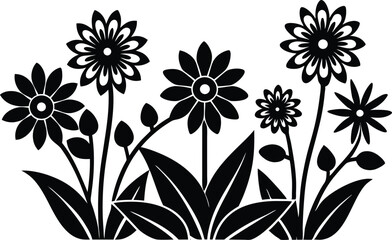 A beautiful flower garden vector icon.eps