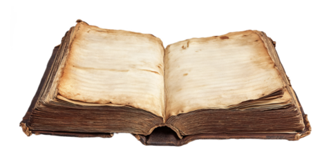 Old Letter for Vintage and Antique Decor - Isolated on White Background