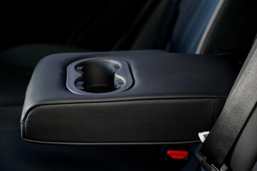 Naklejka premium Cup holders inside modern car interior