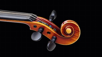 Violin Scroll Close-up