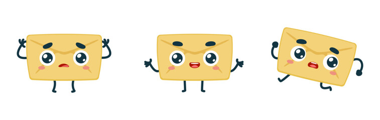 Set Mascot images of the Envelope