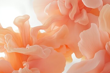 Abstract Peachy Liquid Forms