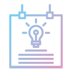 Idea Calendar Icon,graphic design line flat_Idea-46