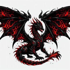 Highly Detailed Molten Black Dragon