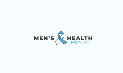 Men’s Health Month. background, banner, card, poster, template. Vector illustration.