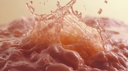 Fototapeta premium Pink Liquid Splashing.