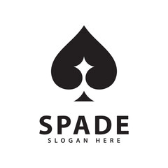 Ace of Spade Logo Design Vector Icon