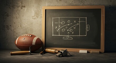 Planning Game Strategy with Football and Chalkboard