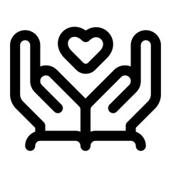 Care Simple Line Icon. Single icon, line vector icon