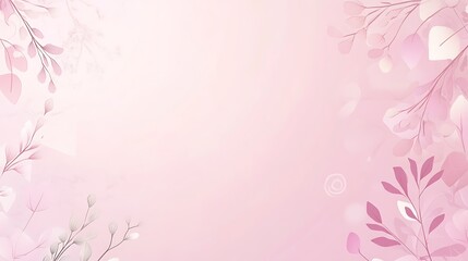Naklejka premium Pink floral soft background design.