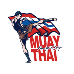 muay thai artwork for t-shirt
